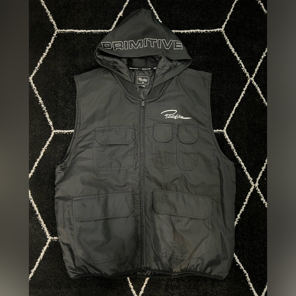 Primitive hooded vest